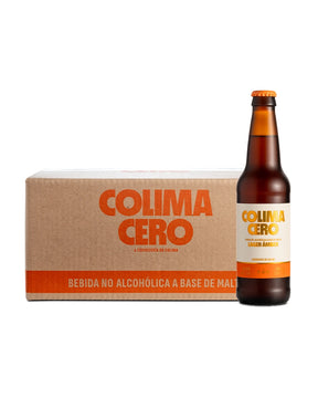 24 PACK COLIMA CERO ESTILO LAGER AMBAR BOTELLA 355 ML