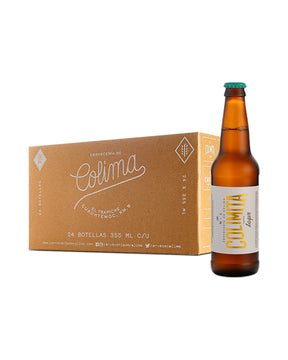 24 PACK CERVEZA COLIMITA LAGER BOTELLA 355 ML