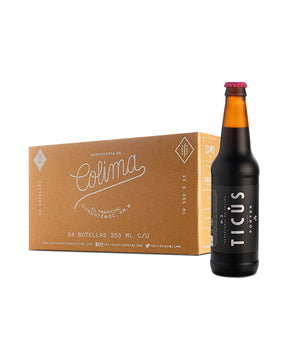 24 PACK CERVEZA TICÚS PORTER BOTELLA 355 ML