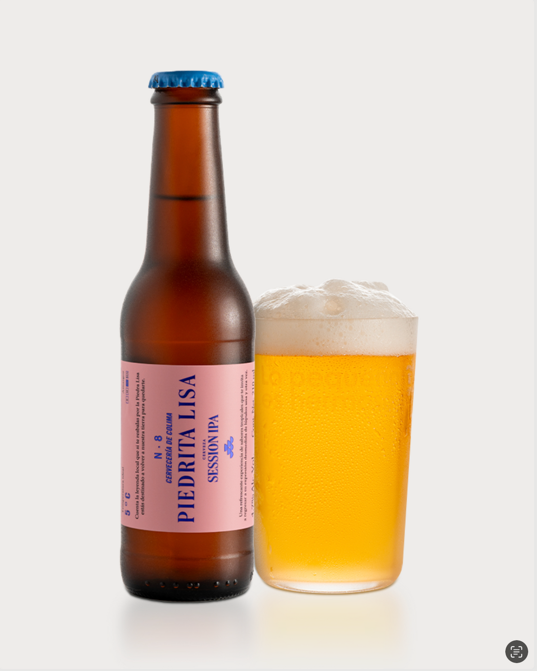 24 PACK CERVEZA PIEDRITA LISA SESSION IPA BOTELLA 210 ML